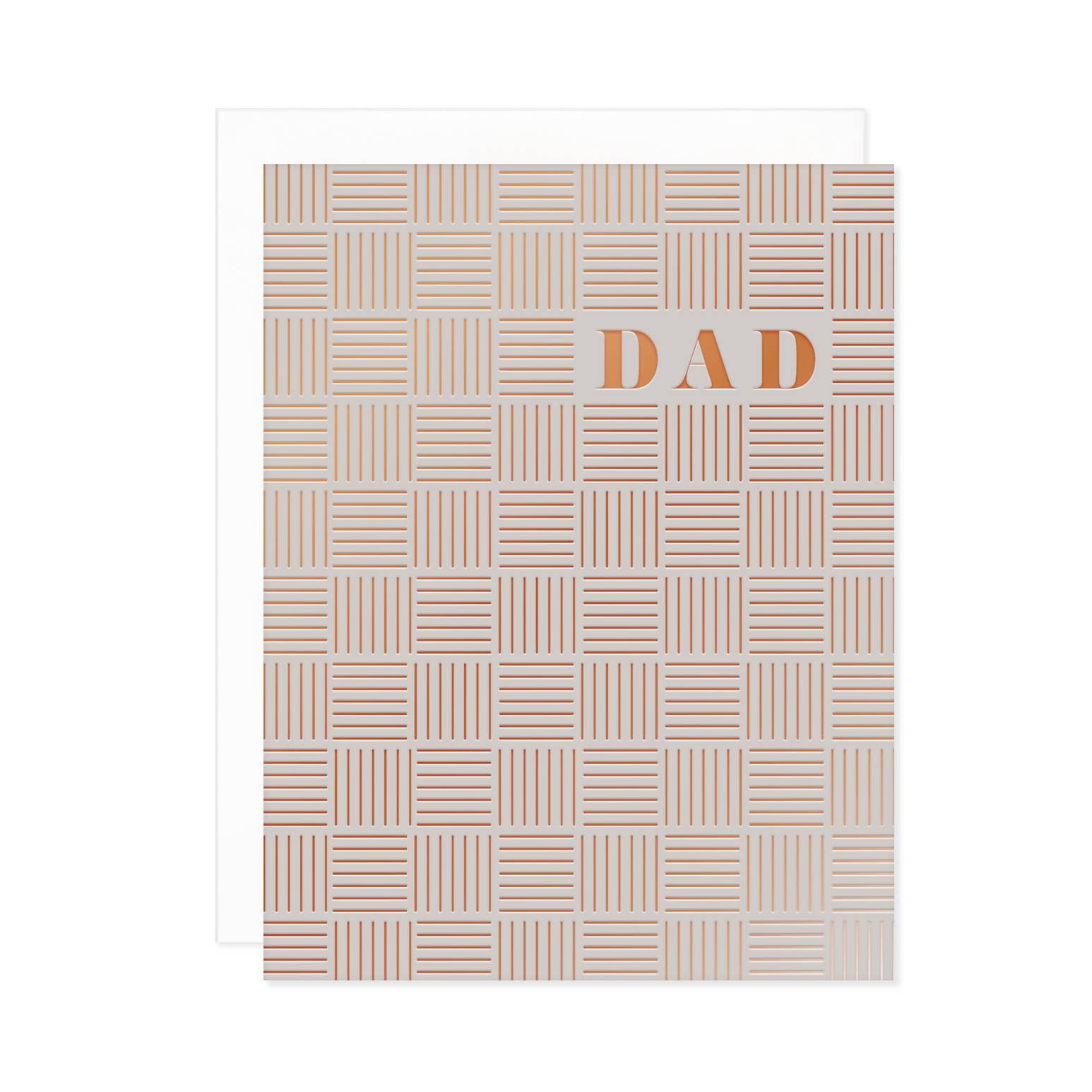 Missive – Großhandel Vatertagskarten – Moderne Papa-Karte mit Kupferkaromuster1