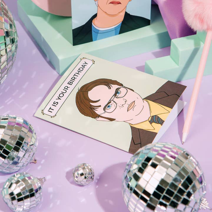 Party Mountain Paper co. - Wholesale Birthday Card - Dwight Birthday | Birthday Card
