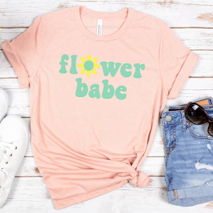 Flower Babe Tee for wholesale by A & O Co.