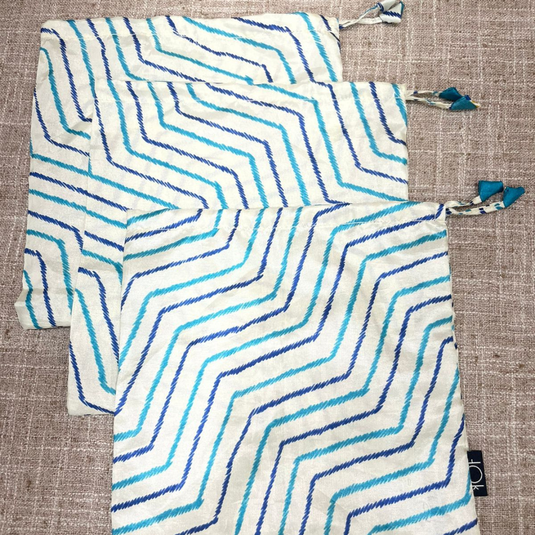 House of Kraft Jewelry & Accessories - Wholesale Gift Bag Set/Pack - Gift Pouches | Upcycled Silk Pouch | Pack Silk Gift Pouch18