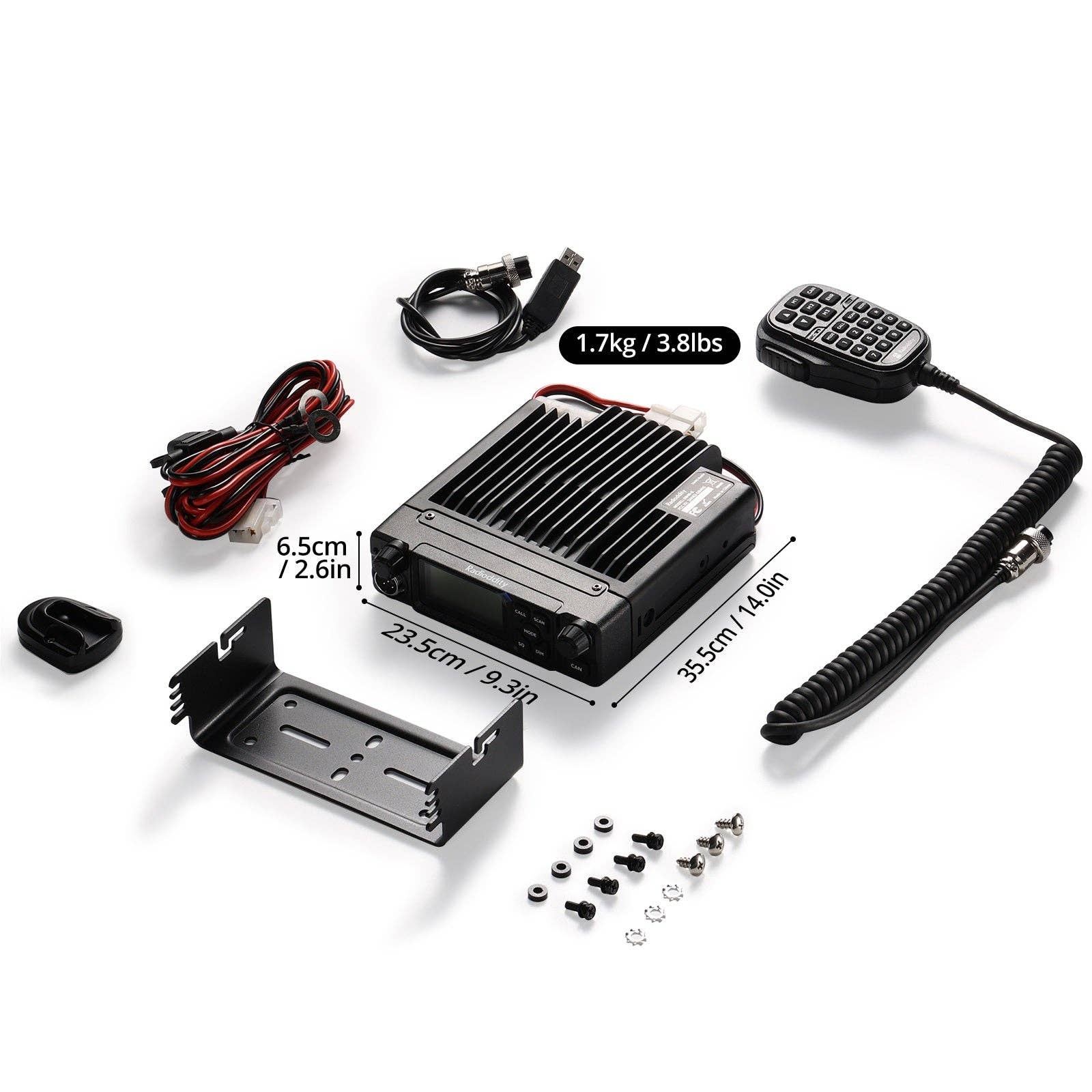 Radioddity - Wholesale Electronic Toy - Kids & Baby - Radioddity DB40-G GMRS Mobile Radio | 40W | Repeater Capable | 199 Channels | UHF Scanning Receiver8