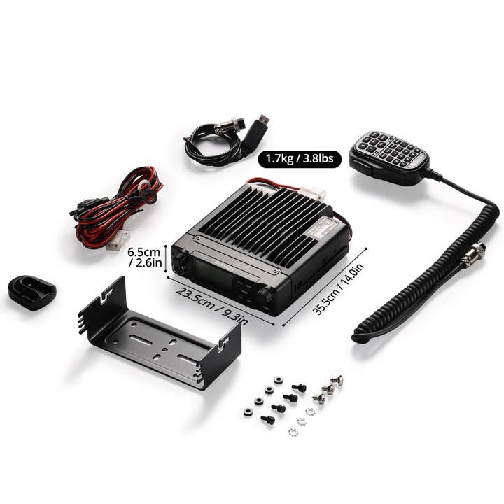 Radioddity - Wholesale Electronic Toy - Kids & Baby - Radioddity DB40-G GMRS Mobile Radio | 40W | Repeater Capable | 199 Channels | UHF Scanning Receiver8