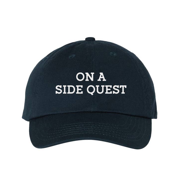 Lucky Luna Apparel - Wholesale Baseball Cap - Unisex - On A Side Quest Embroidered Dad Hat