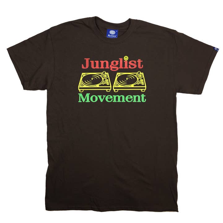 Jah-lista Rörelse Teeshirt (Chokladbrun) för wholesale av Aerosoul Limited