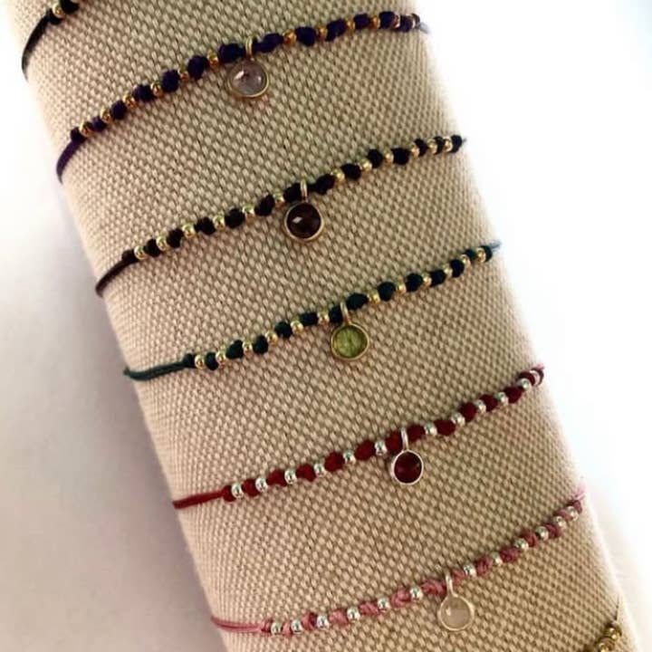 Knots and semi-precious stone bracelet for wholesale by MundoconAlma*