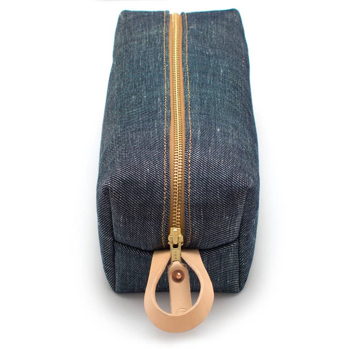 General Knot & Co. - Wholesale Toiletry Bag - Unisex - Japanese Denim Travel Kit