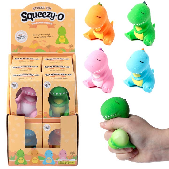Stretchy Cute Dinosaur Toy for wholesale by Puckator EU
