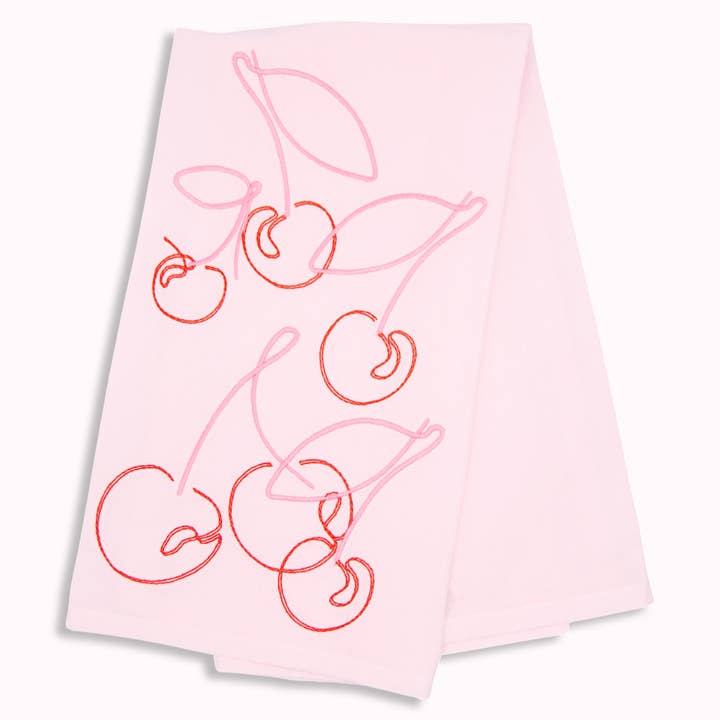 Thank You Cherry Much Tea Towel for wholesale by Lynen