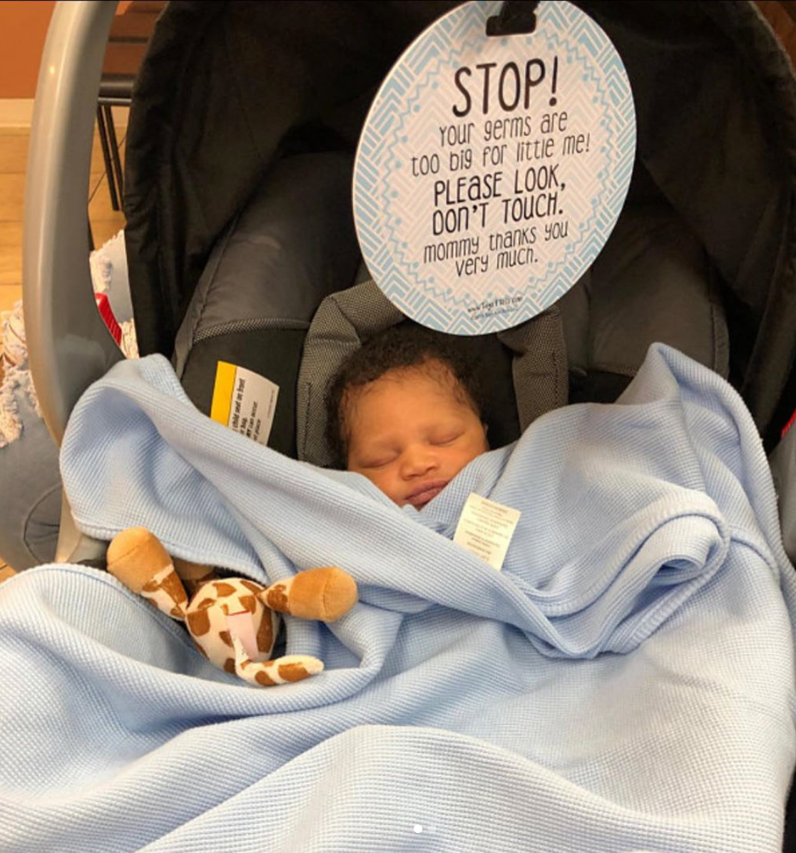 Three Little Tots - Wholesale Stroller Cover/Accessory - Baby - Blue Mommy No Touching and Stroller Tag9