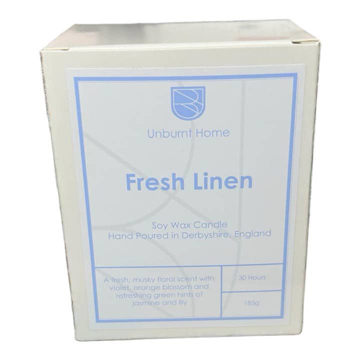 Unburnt Home Fragrance - Wholesale Jar/Filled Candle - Soy Wax Candle 20cl, vegan, toxin free, 30hr burn, off-white5