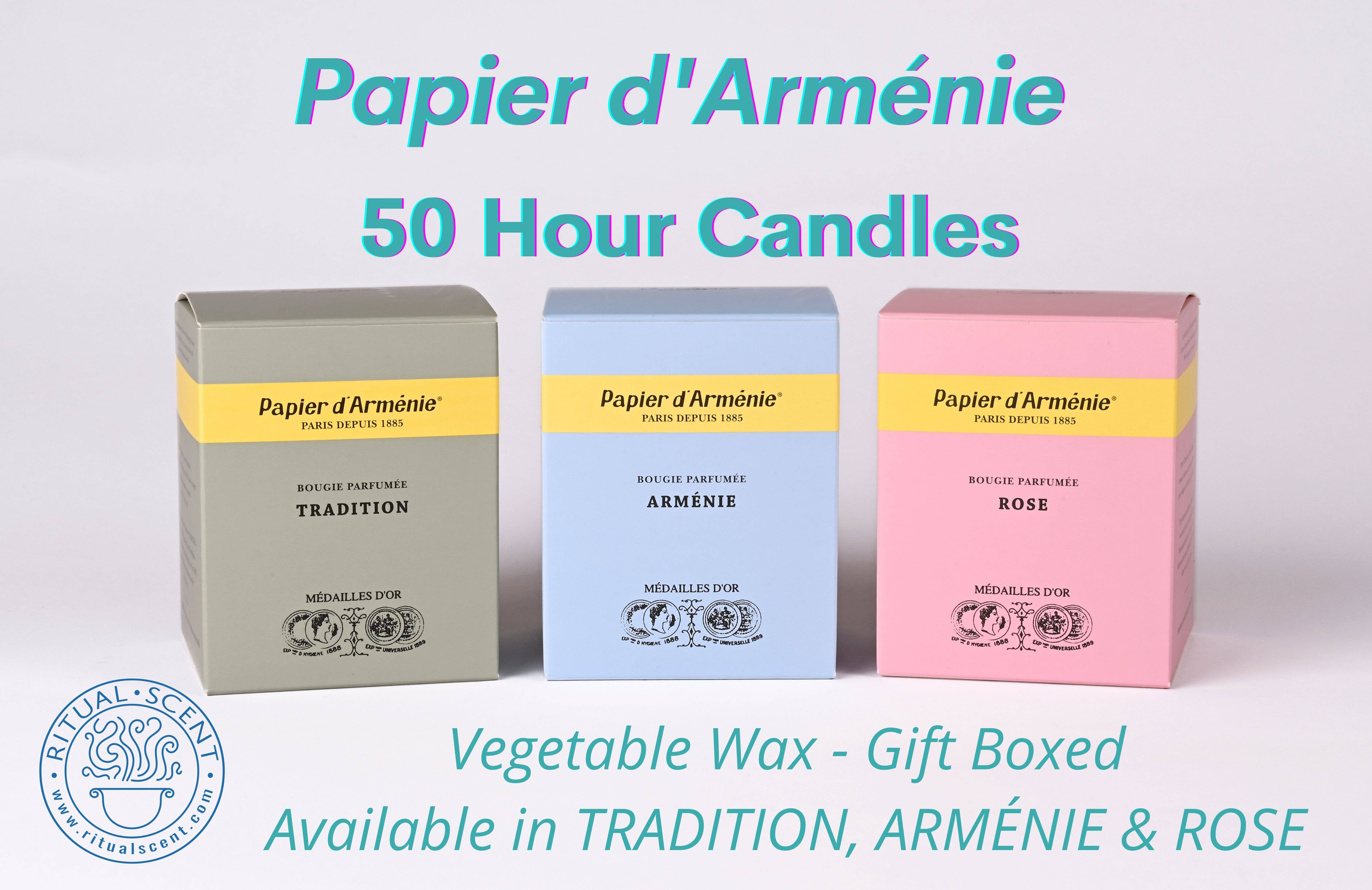 Ritual Scent - Wholesale Jar/Filled Candle - Papier d'Arménie 50 Hour Candles TRADITION, ARMÉNIE, LA ROSE10