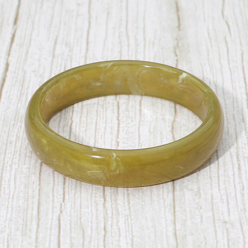 Sensibling Corp. – Engroshandel Armbånd – Chunky marmoreret resin rund armbåndsarmbånd0