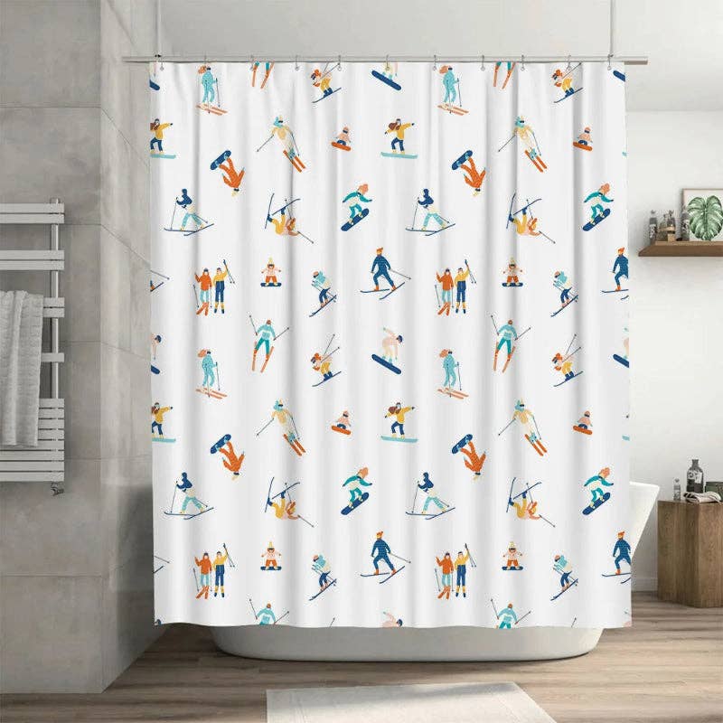 Kiyo Home - Wholesale Shower Curtain - Ski Shower Curtain9