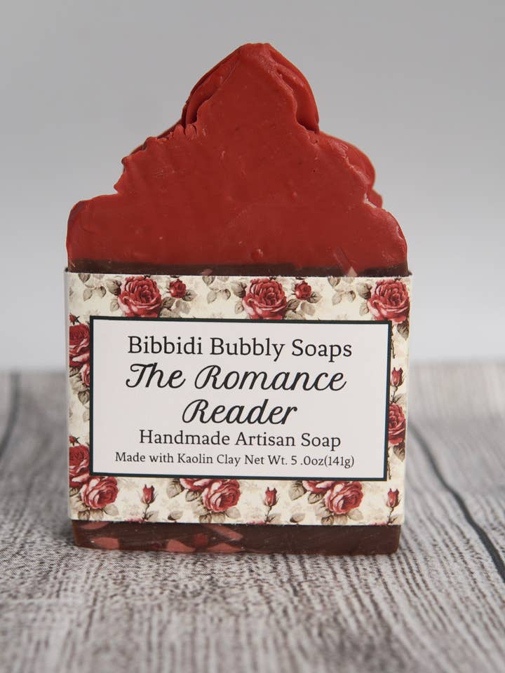 The Romance Reader Frosted Soap Bookish Fantasy Book Store for wholesale by Bibbidi Bubbly Soaps