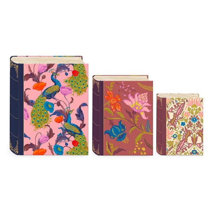 Set di 3 scatole libro a incastro GM - Timeless Treasures per la vendita all'ingrosso da parte di Maison Royal Garden