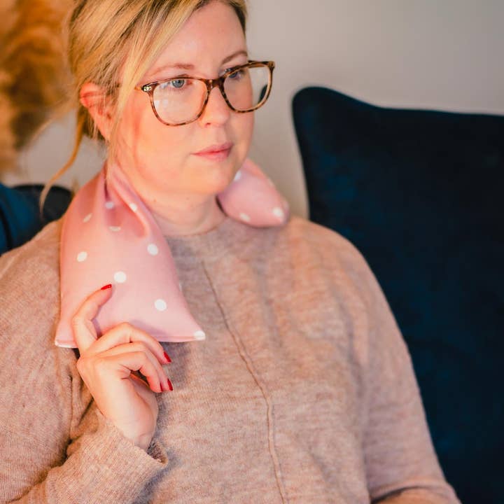 The Wheat Bag Company - Wholesale Hot/Cold Compress - Dotty Pink Cotton Wheat Bag3