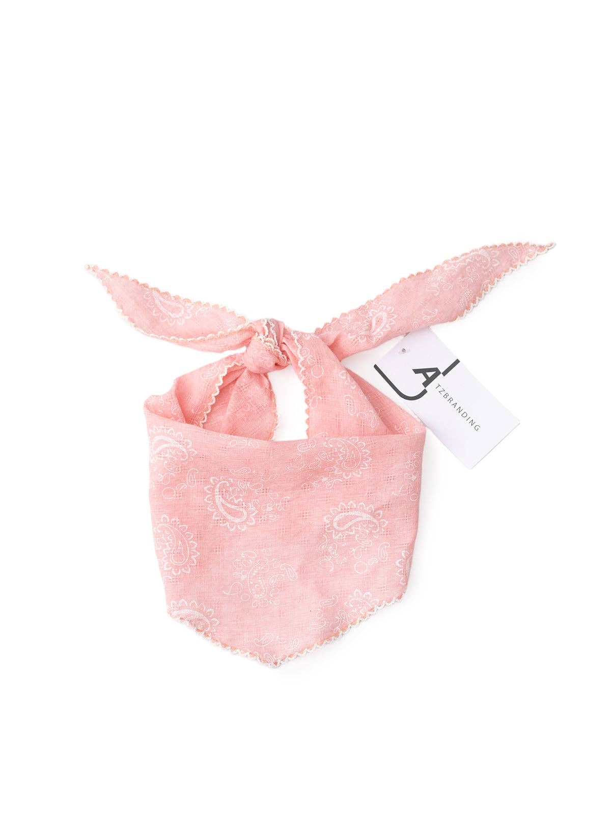 Funkyrel® Atzbranding Limited – Großhandel Schal – Damen – Scarvii - Dreieckstuch mit Paisleymuster und Spitzenrand0