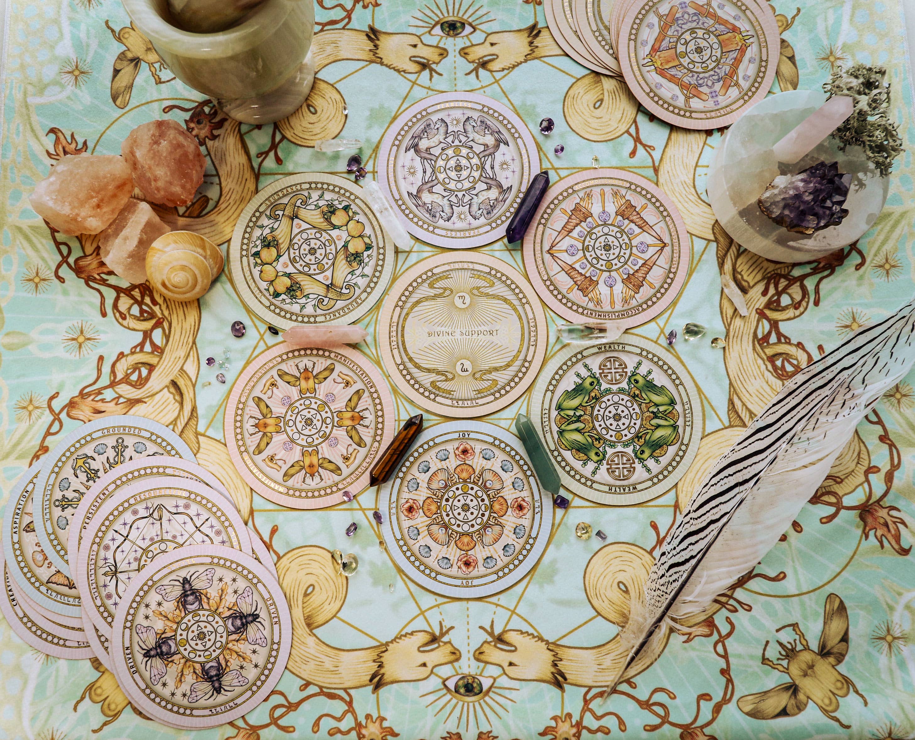 Muse703 - Wholesale Tarot Cards - Manifestation Ritual Mat – Cards of Desire 3