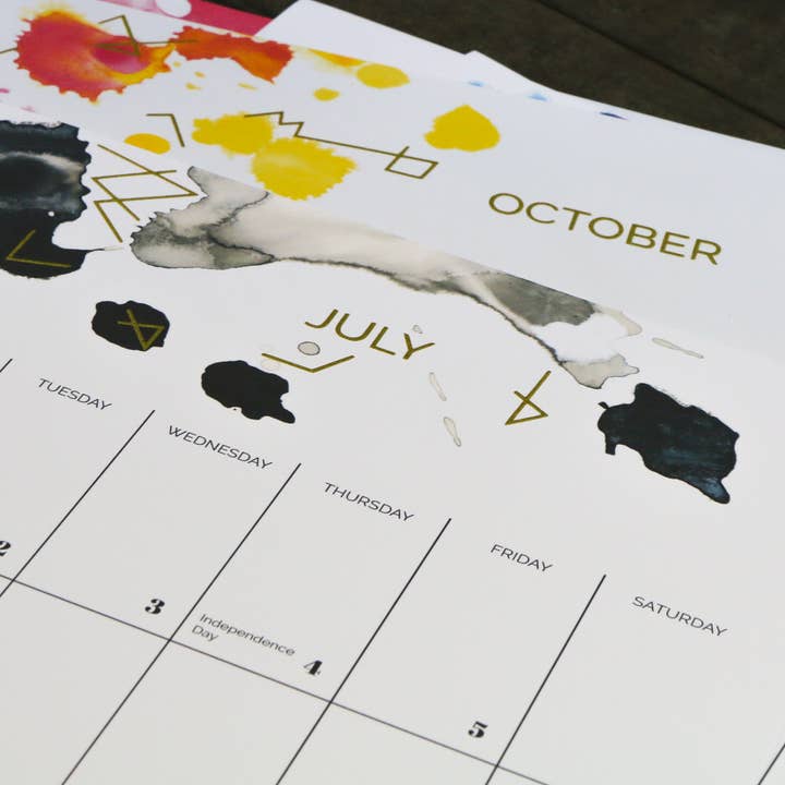 North Studio - Wholesale Calendar - 2024-25 Wall Art Calendar6