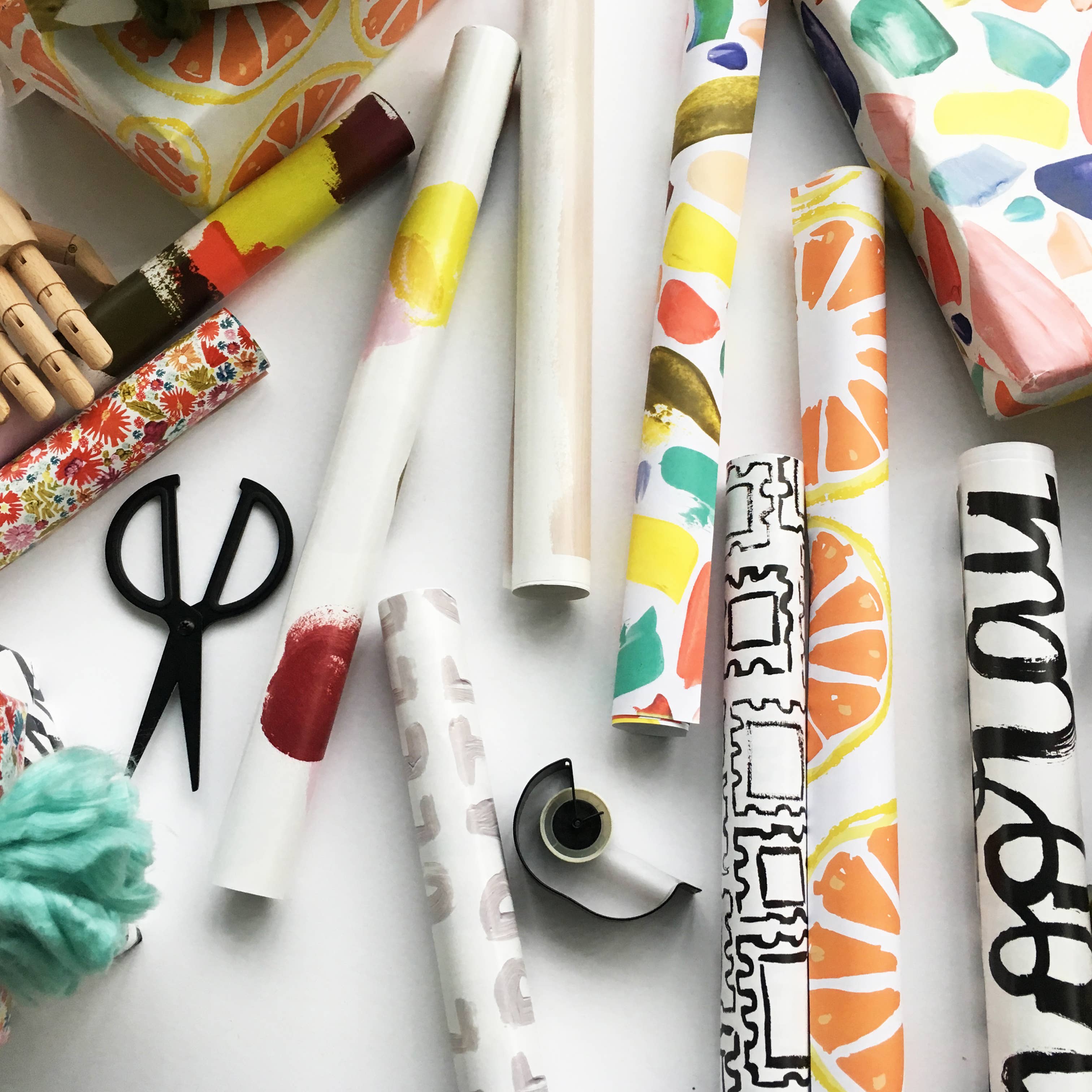 The Paper Curator - Wholesale Flat Wrap - Brushstroke Wrap2