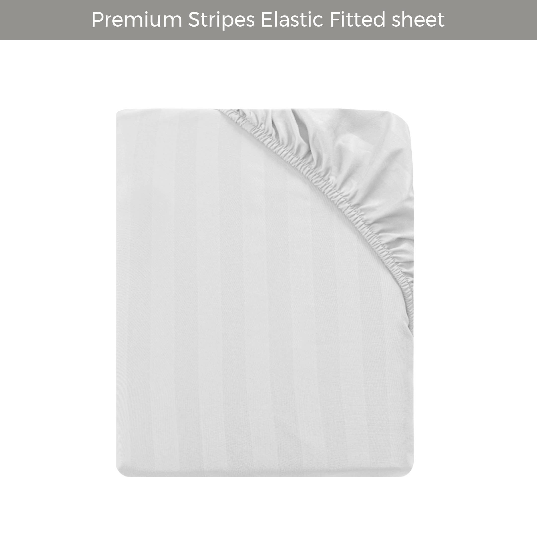 Cotton Passion - Wholesale Fitted Sheet - Satin Stripe Deep Pocket Fitted Sheets Deep Up to 25cm28