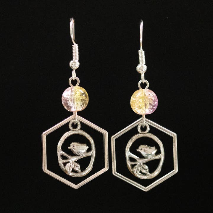 Perched Bird Earrings for wholesale by JAC Jewelry Designs