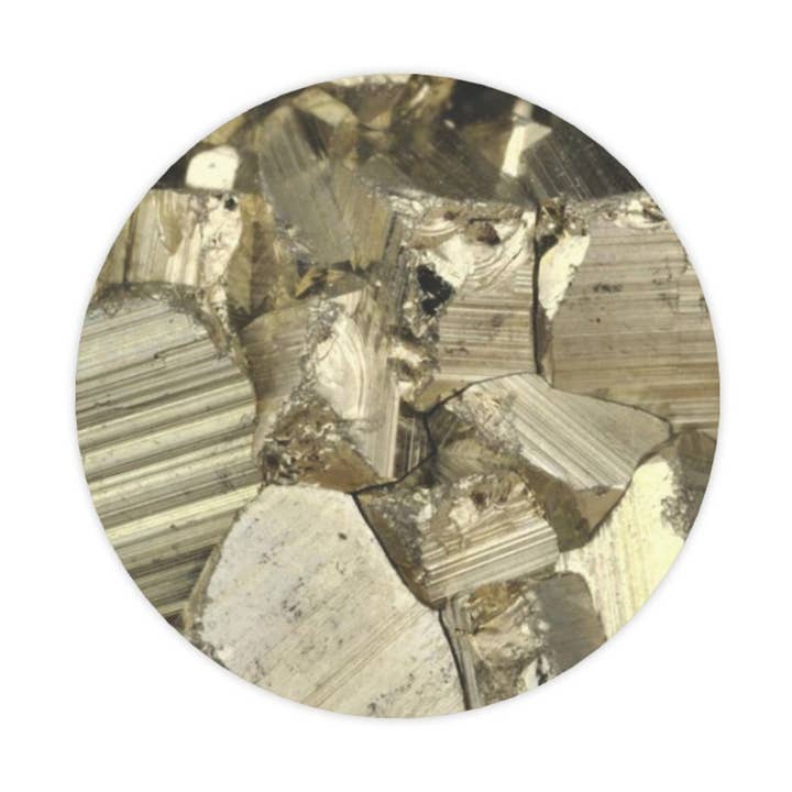 Pyrite Mineral Stonemax Food Serving Dish Platter for wholesale by MizDragonfly