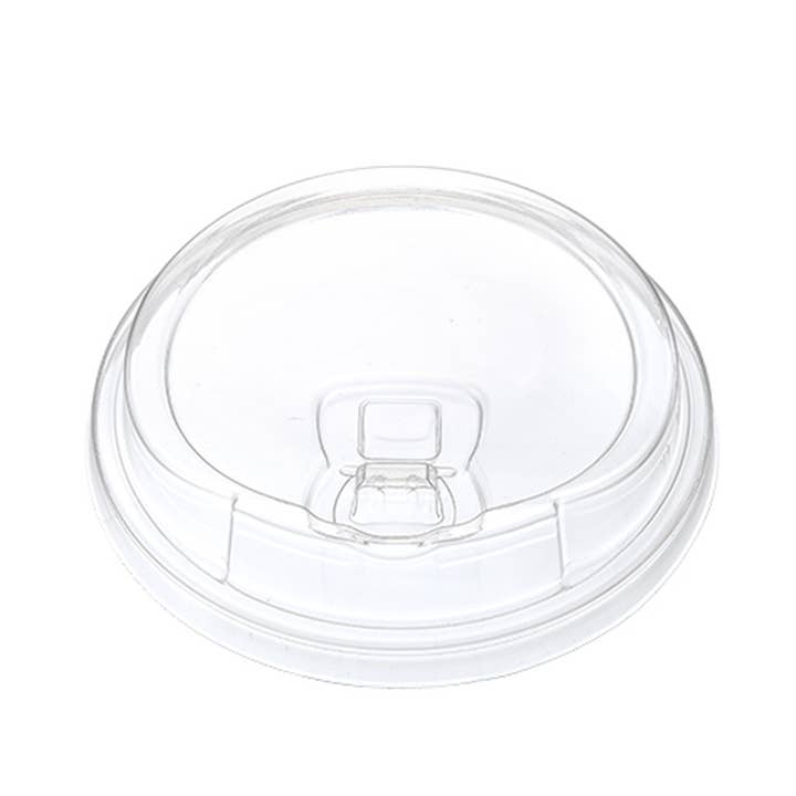 Tapas para sorber sin pajitas con forma de cúpula de 98 mm para vasos de PET transparentes de 12 a 24 oz para venta al por mayor de EcoQuality
