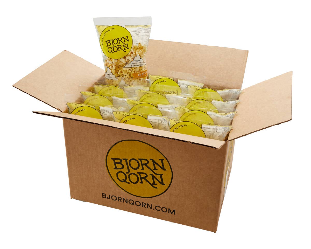 BjornQorn - Wholesale Popcorn - 3oz Classic BjornQorn2