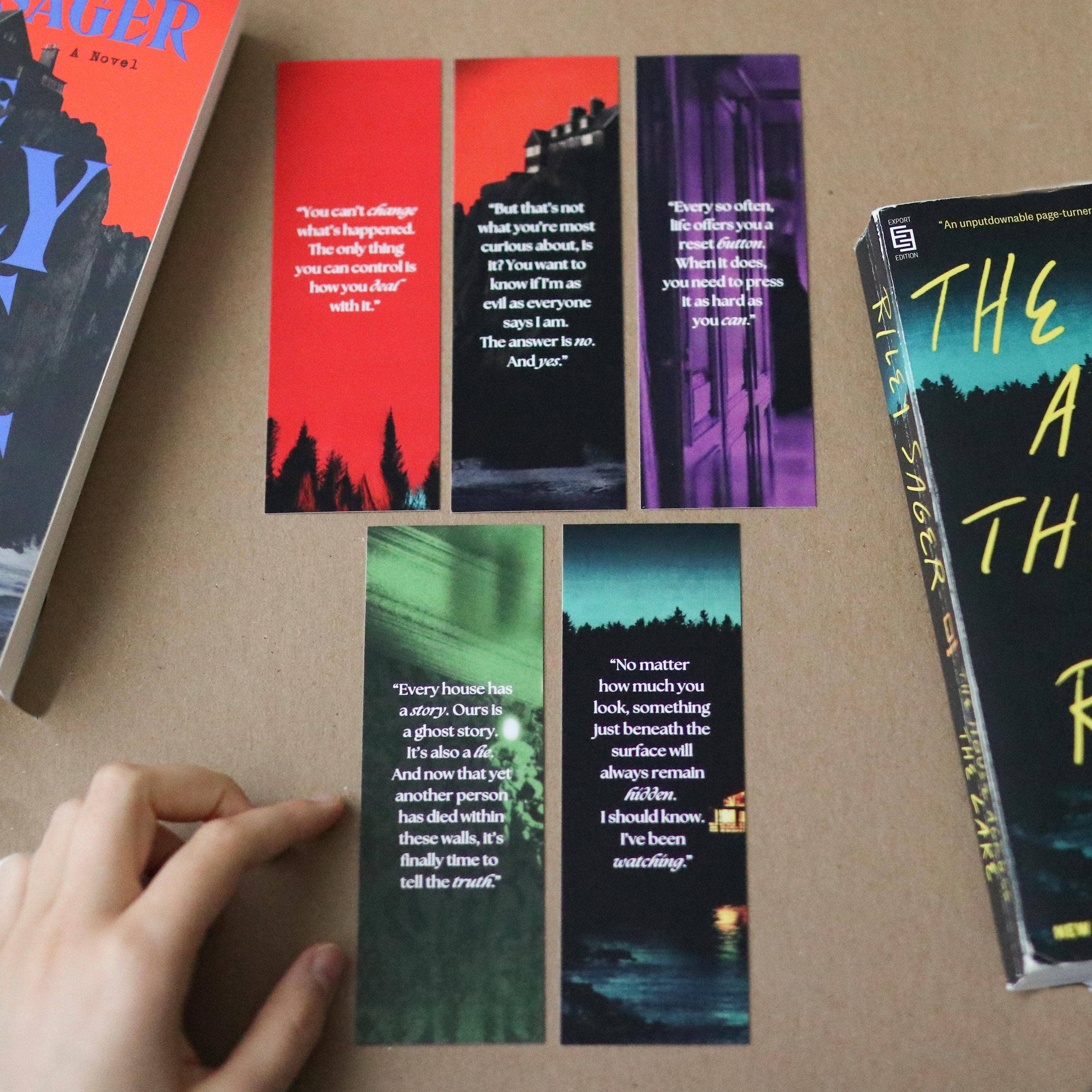 The Sticker Shop – wholesale Bokmärke – Riley Sager-inspirerade bokmärken (set om 5)2