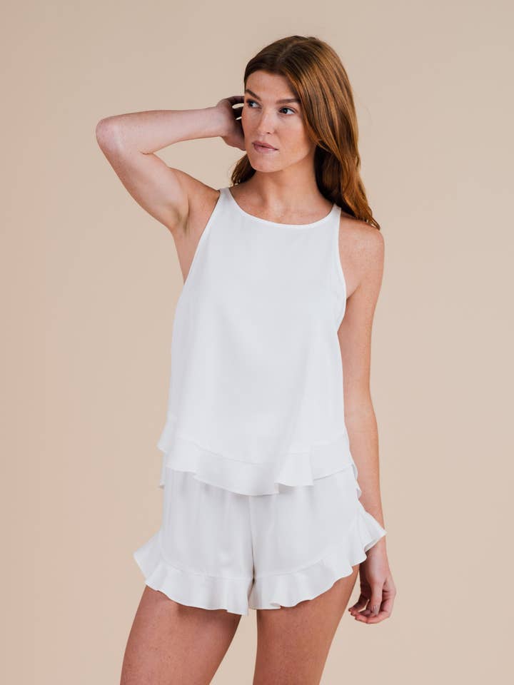 Ensemble short à volants - Nuage pour la vente par Half Asleep