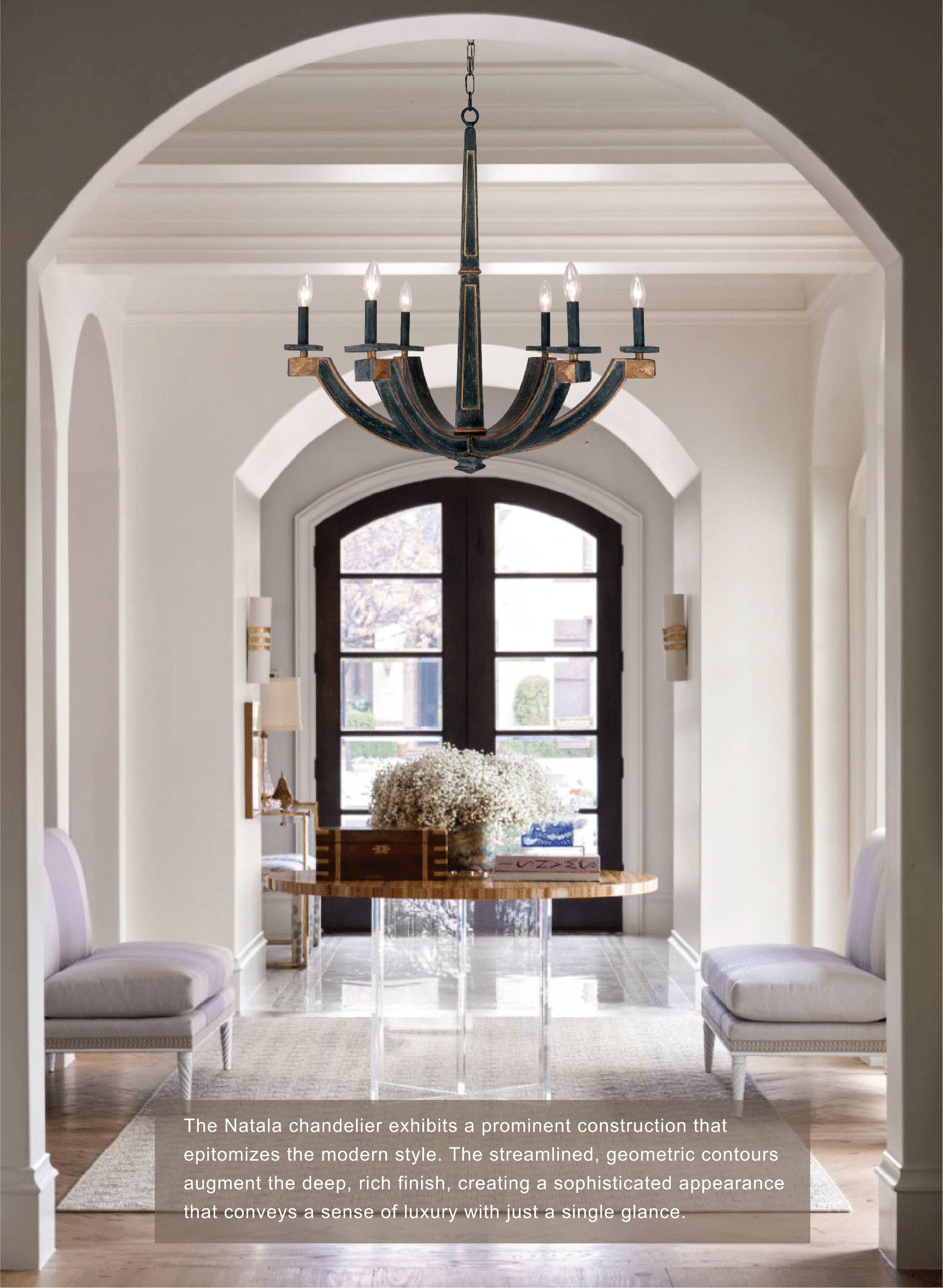 Terracotta Designs - Wholesale Chandelier/Hanging Light - Natala Chandelier1