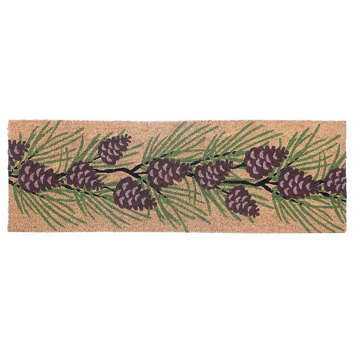 Coir Door Mat Pinecones 16 X 48 for wholesale by IH Casa Decor