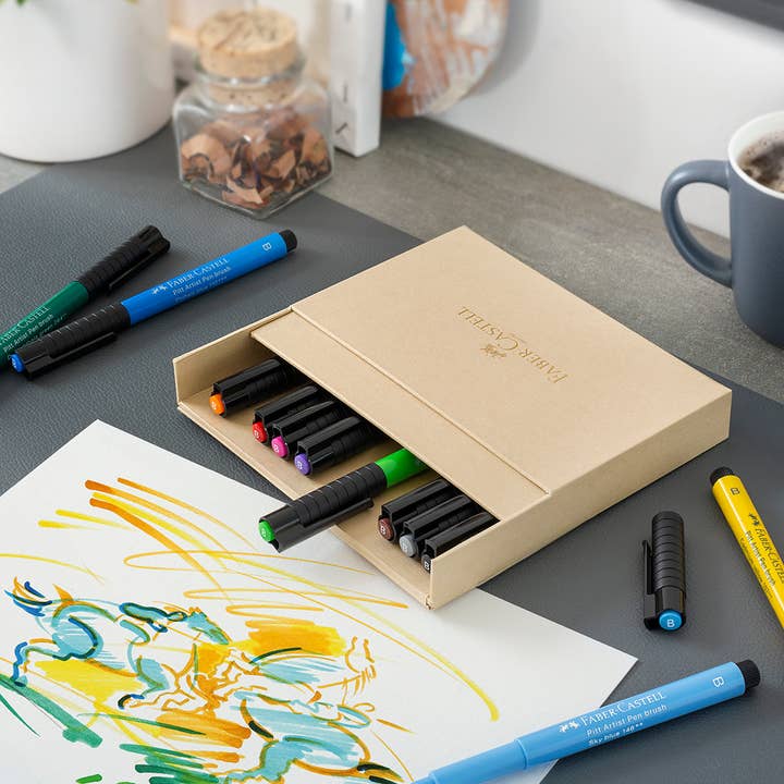Pitt Artist Pen Brush, Studio Gift Box of 12 for wholesale by Faber-Castell / Creativity for Kids