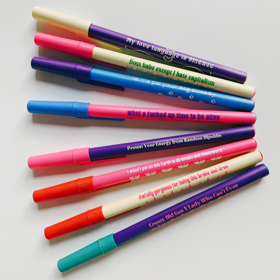 GetBullish - Wholesale Pen - Mijn liefdestaal is Silence Balpen in violet | Gen Z7