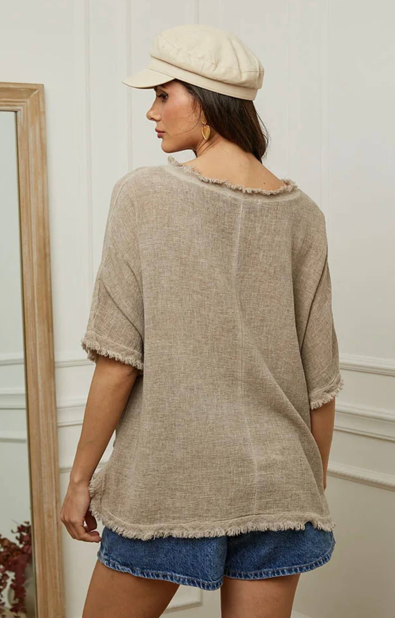 LÉA & LUC - Wholesale Blouse – Women’s - Plain blouse in 50% Linen and 50% Cotton REF. 982819