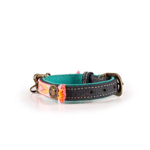 Dog with a Mission - Wholesale Pet Collar - Dog - Lois Dog Collar - Denim | Vegan | Handmade4