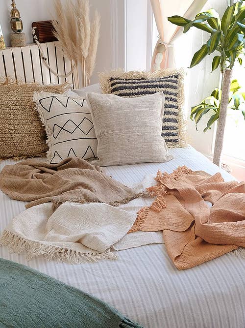 Rust Bed Runner for wholesale by Moanna Collective