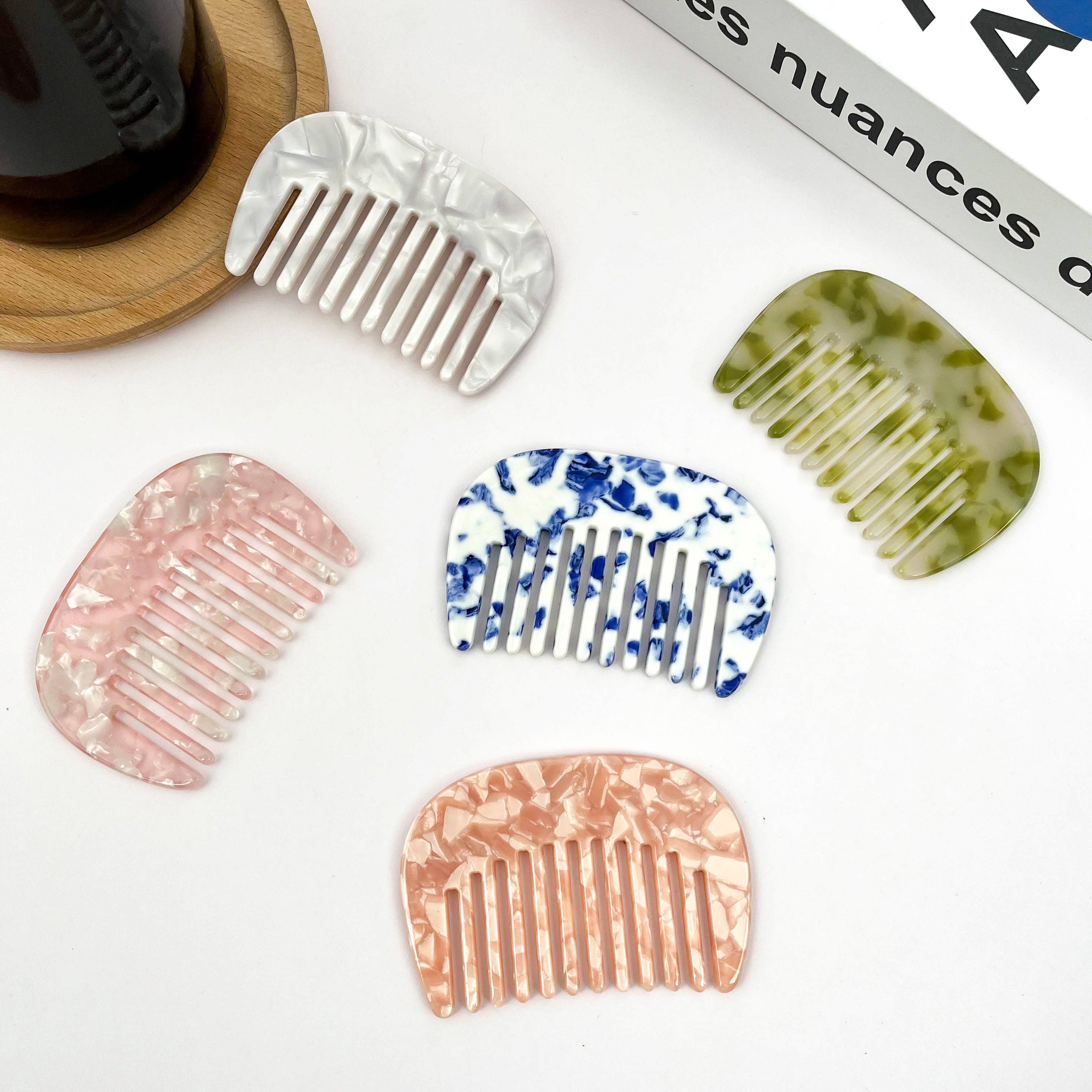 TheDivaSoap – wholesale Hair brush/comb – Acetate Color Comb, Portable Comb8