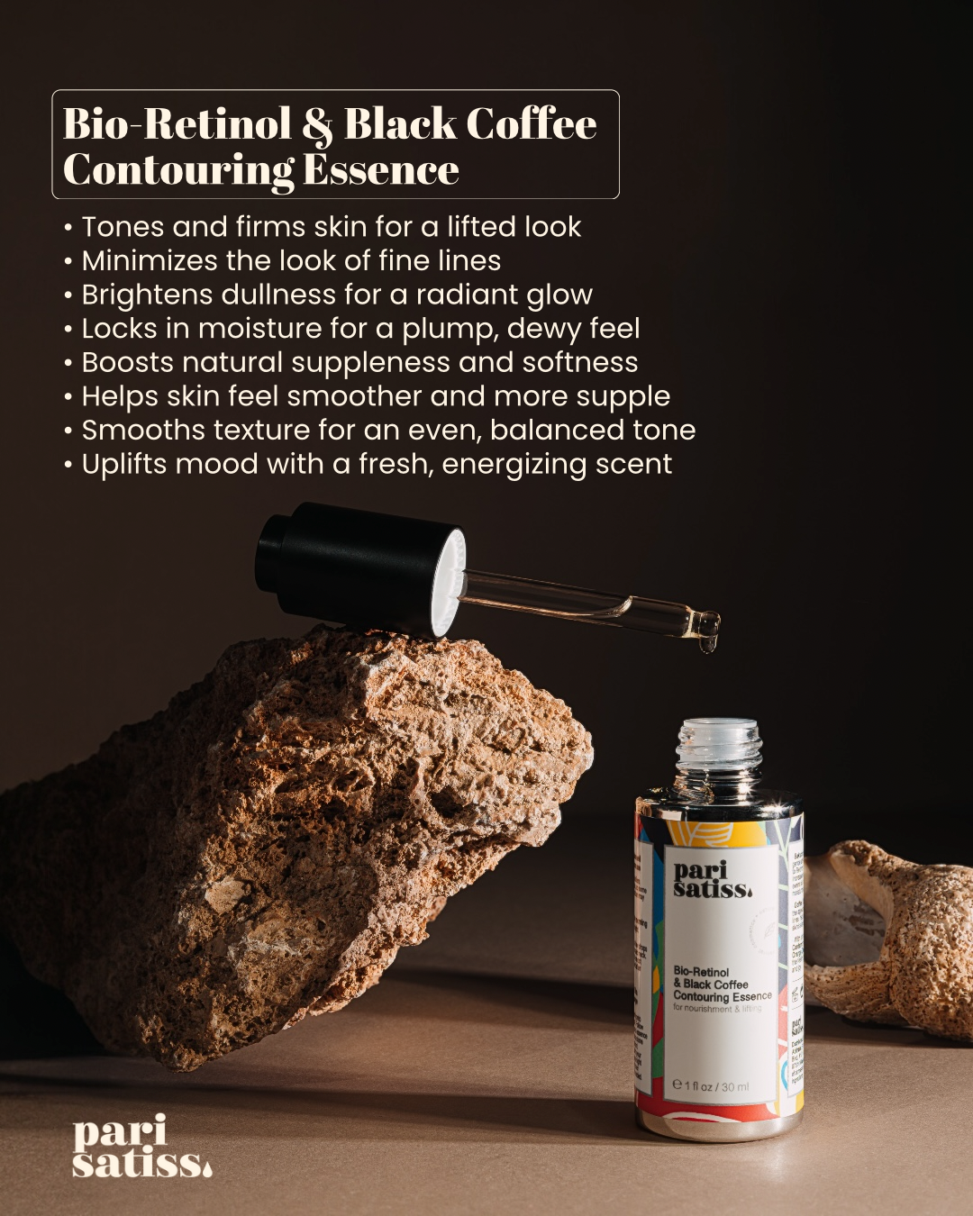 Pari Satiss - Wholesale Facial Serum/Concentrate - Bio-Retinol & Black Coffee Contouring Essence2