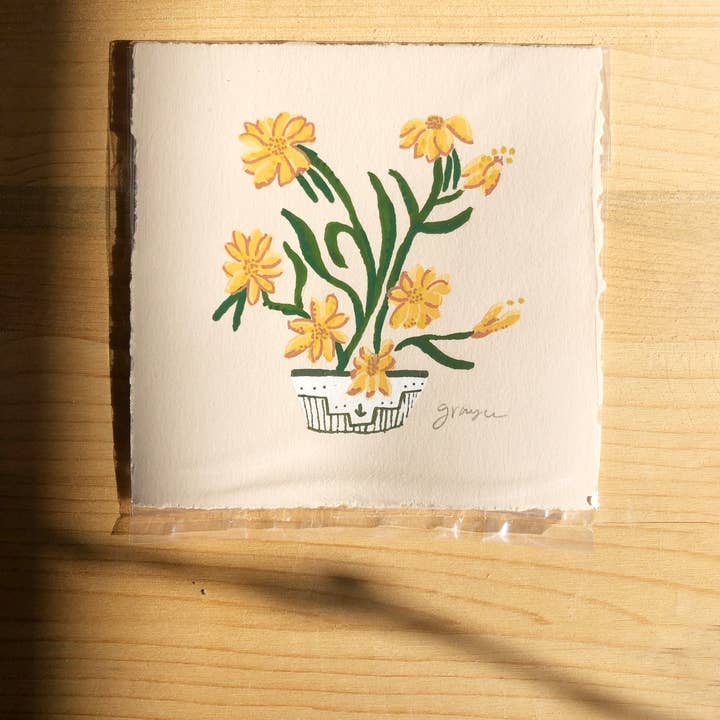 Grayce Wylder Creative Co - Wholesale Painting/Drawing - Unframed Original Gouache Painting