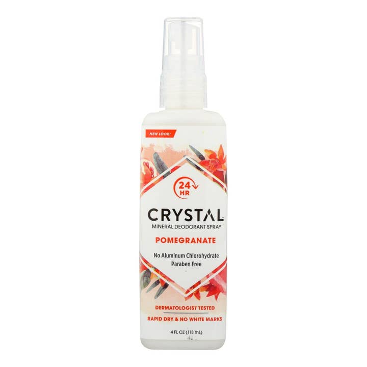 Everyday Supply Co - Wholesale Deodorant - Unisex - Crystal Essence Pomegranate Deodorant Spray, 4 Fl Oz