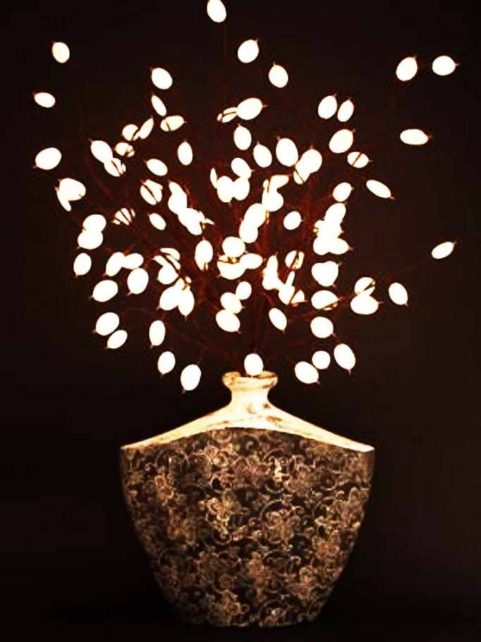 108 LED Silver Dollar Branch 40" for wholesale by The Light Garden Collection