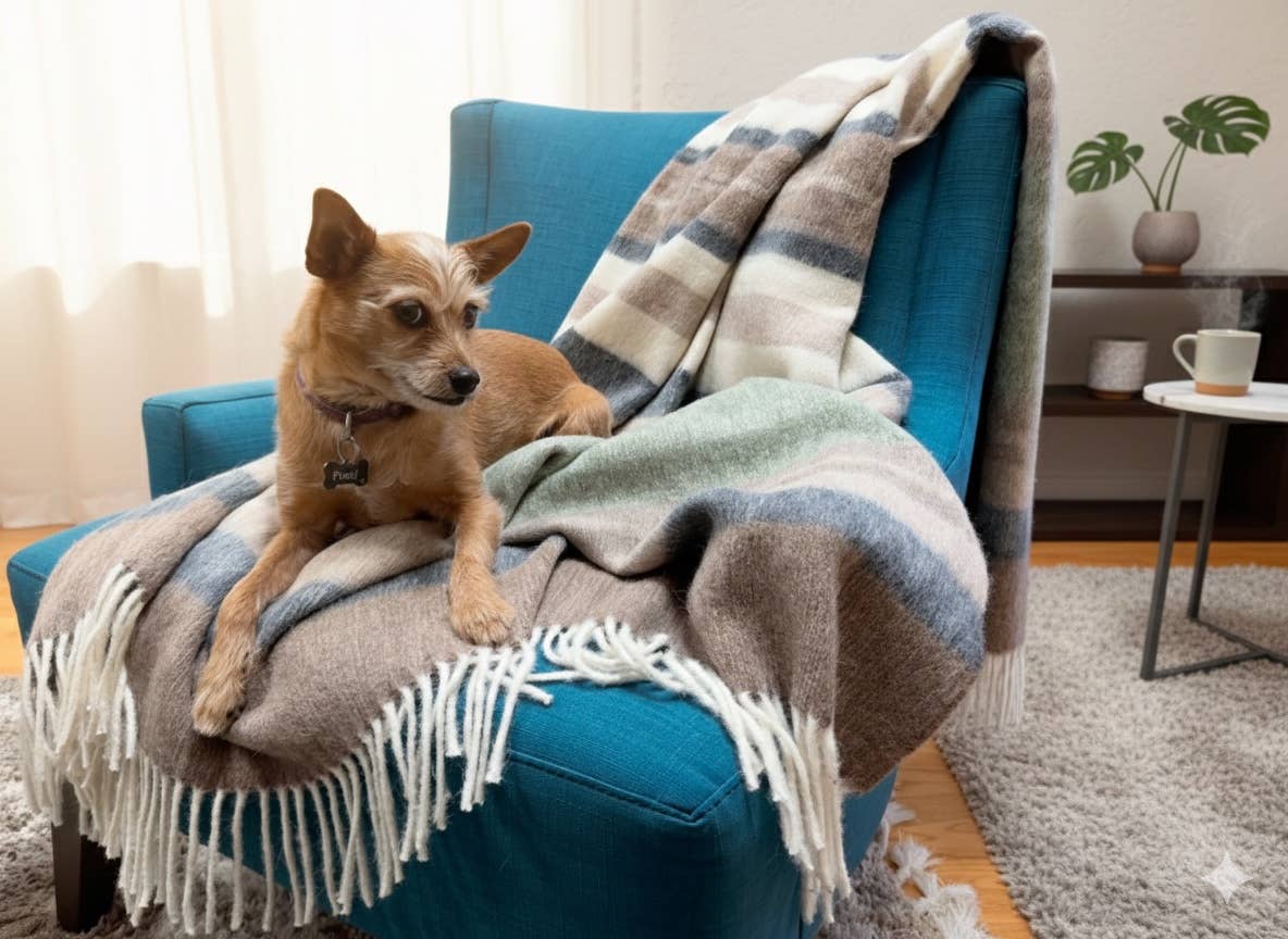 Lanart Alpaca - Wholesale Throw Blanket - Cherokee Throw - Parsley1