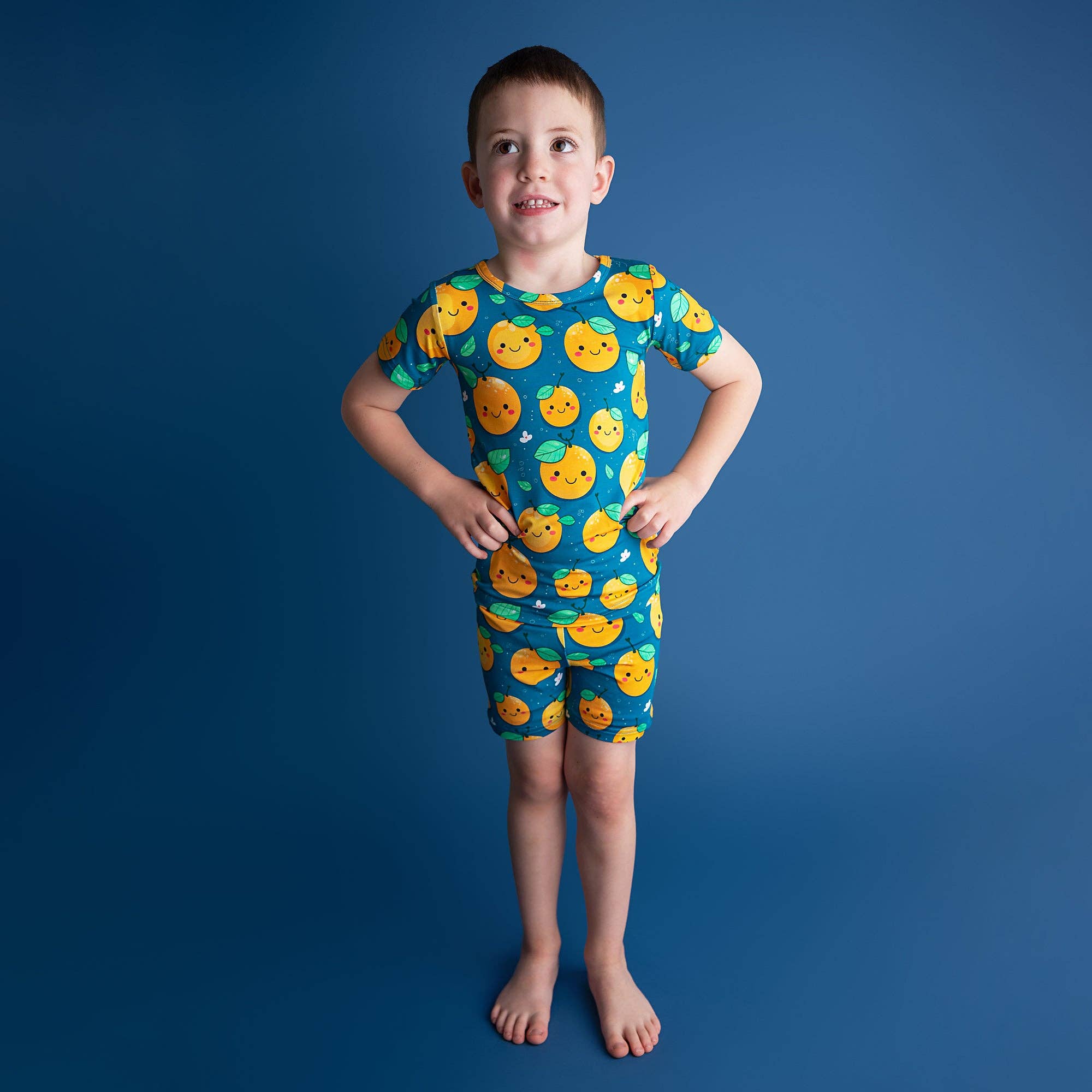 Gigi and Max – wholesale Pyjamasset - Barn – Bambu Pyjama Barnkläder Sleepies Småbarnshorts 2PC Set Cutie13