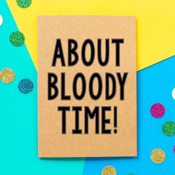 Biglietto di fidanzamento divertente | Informazioni su Bloody Time per la vendita all'ingrosso da parte di BETTIE CONFETTI