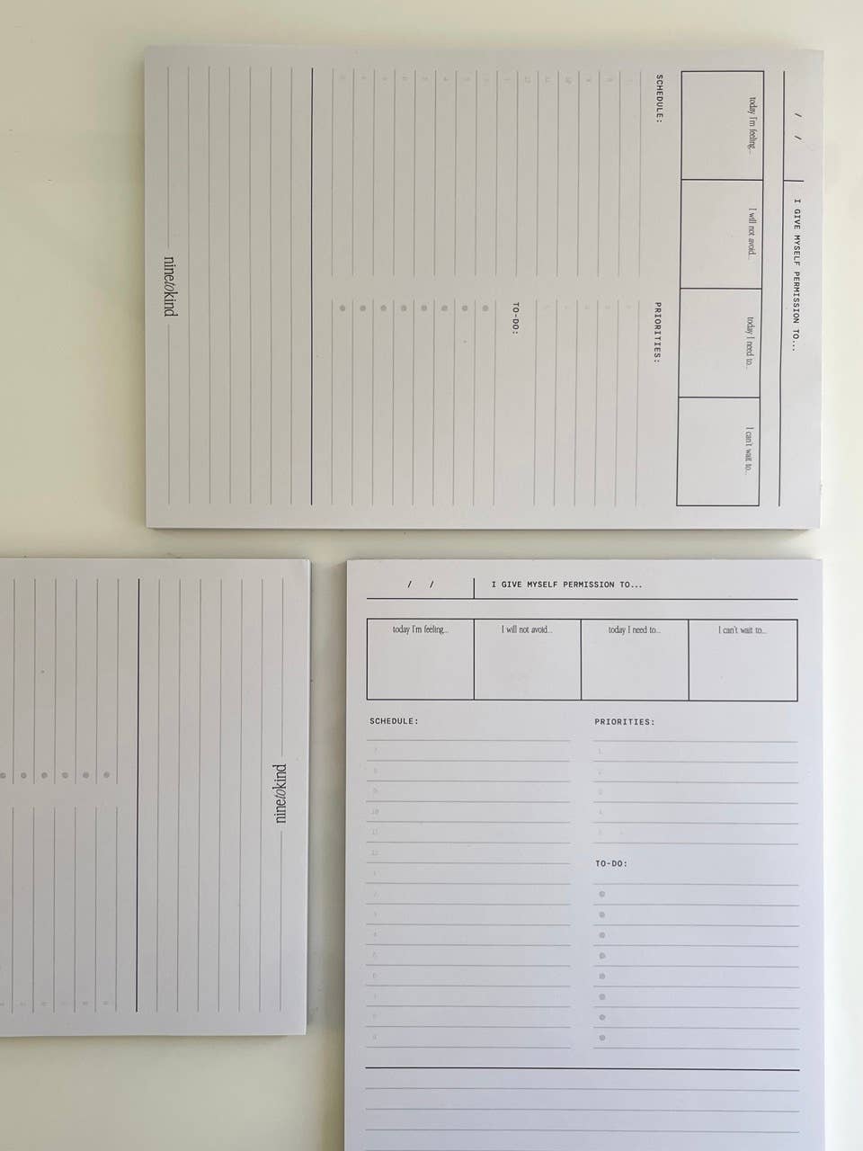 Nine to Kind - Wholesale Notepad - Nine to Kind Daily Planning Notepad2