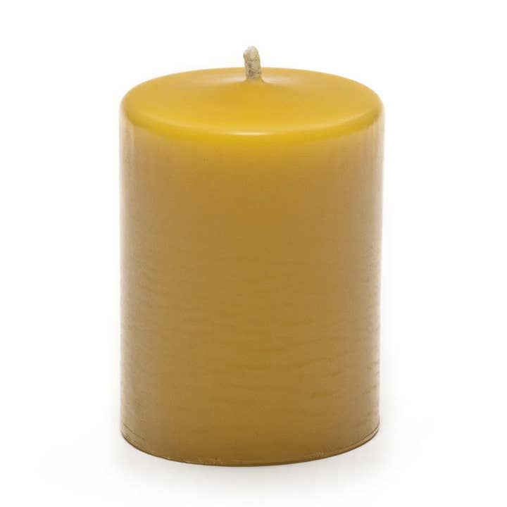 Vela 100% cera de abeja, pilar de 2.5 x 3 pulgadas para venta al por mayor de Ames Farm Natural Bee Products