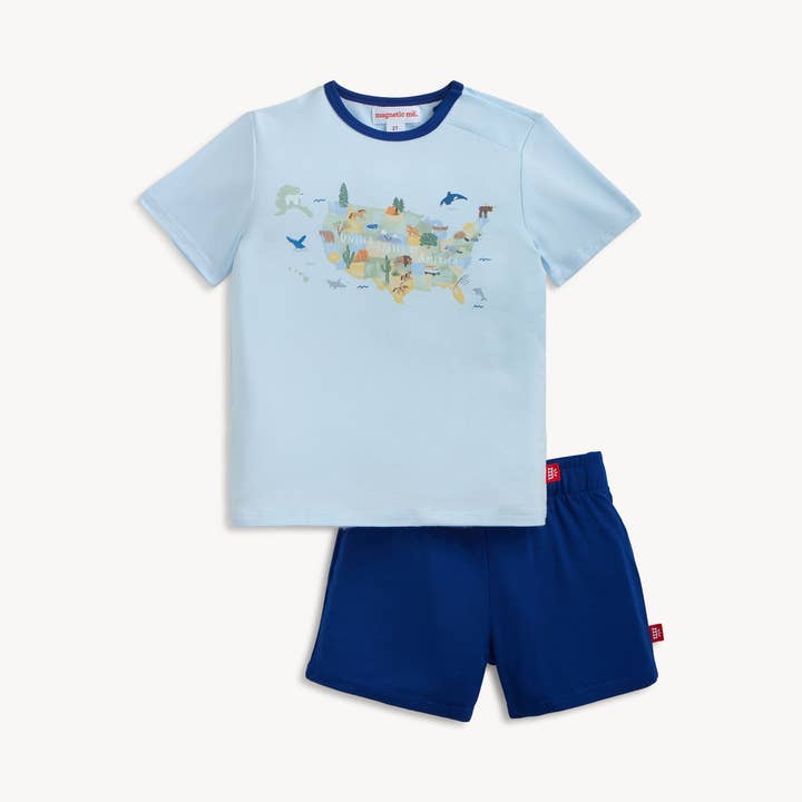 COMPLETO CORTO MODAL S/S AMERICA THE BEAUTIFUL per la vendita all'ingrosso da parte di Magnetic Me