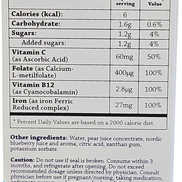 BT Remedies - Wholesale Oral Supplement/Vitamin - BlueIron Liquid Iron Pregnancy Supplement 8.5 FL Oz.